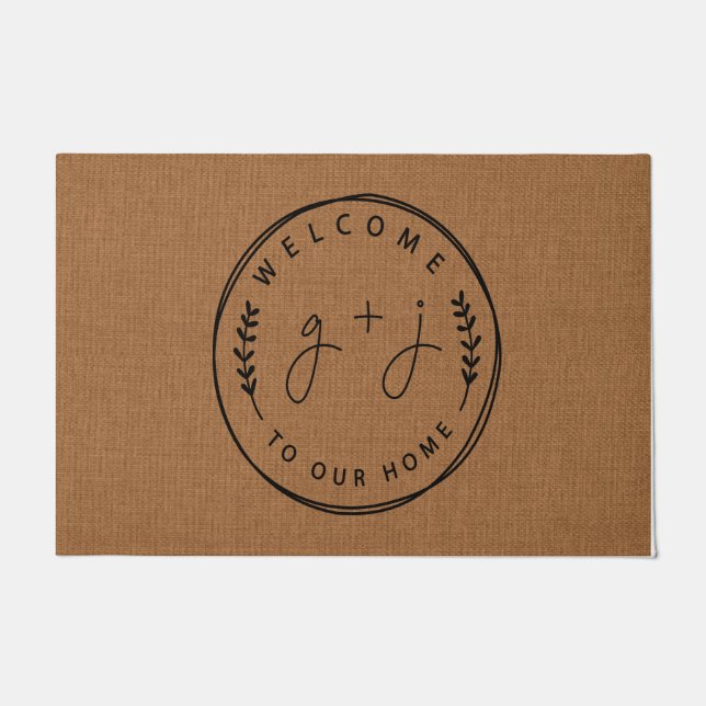 Welcome To Our Home Doormat, home decor Doormat (Front)