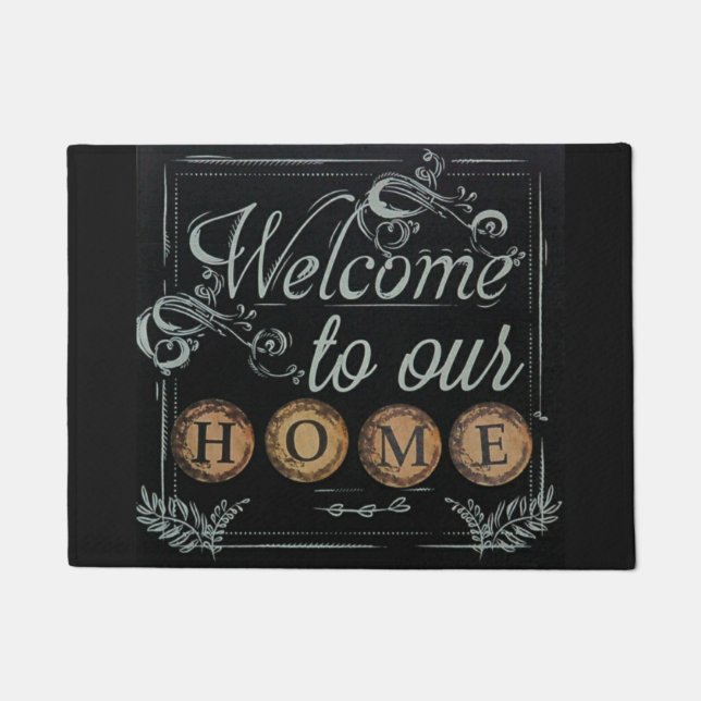 Welcome to Our Home Entry Doormat (Front)
