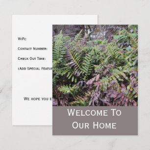 Welcome To Our Home Ferns Vacation Rental Guest