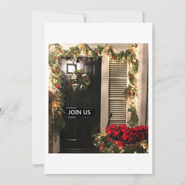 WELCOME TO OUR HOME FOR CHRISTMAS-INVITATION INVITATION (Front)