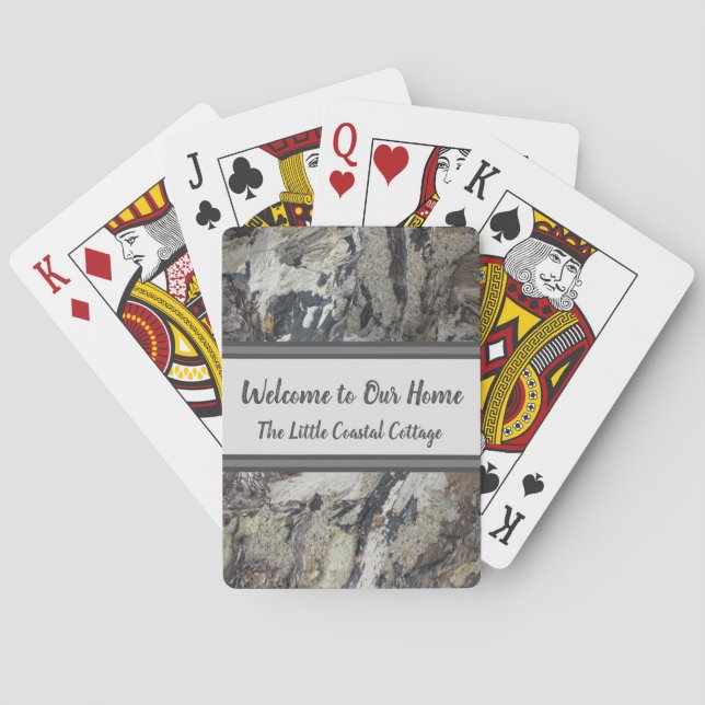 Welcome to Our Home Guest Beach House Playing Cards (Back)