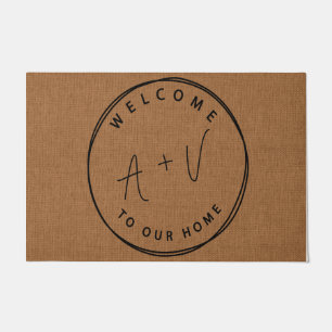 Welcome To Our Home Mat, Couples Gifts Doormat