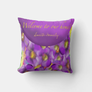 Welcome To Our Home Personalised Throw Pillow