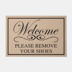 Welcome To Our Home Please Remove Your Shoes Doormat