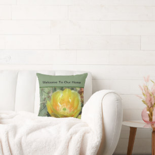 Welcome To Our Home Southwest Flower Rental Guest Cushion