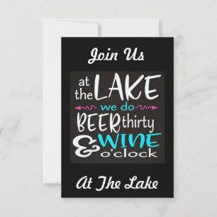 WELCOME "TO OUR LAKE HOUSE" HOUSEWARMING INVITE