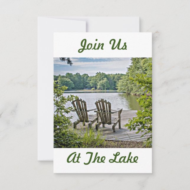 WELCOME "TO OUR LAKE HOUSE" HOUSEWARMING INVITE (Front)