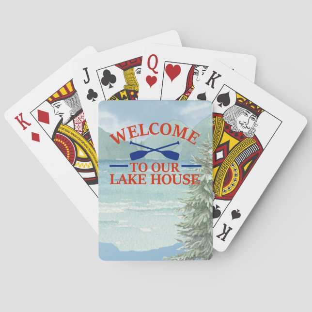 Welcome to Our Lake House Playing Cards (Back)