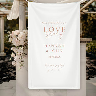 Welcome to our Love-Story! Elegant, modern, Banner