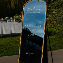 Welcome to Our Love Story Name Date Wedding