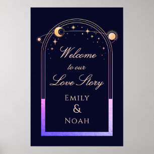 Welcome To Our Love Story Wedding Welcome Sign