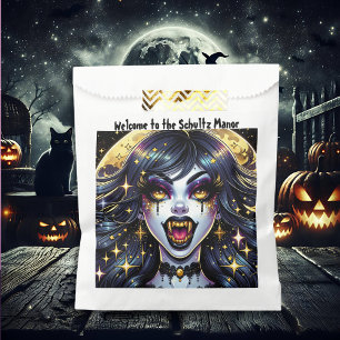 Welcome to Our Manor Personalised Halloween Party Favour Bags