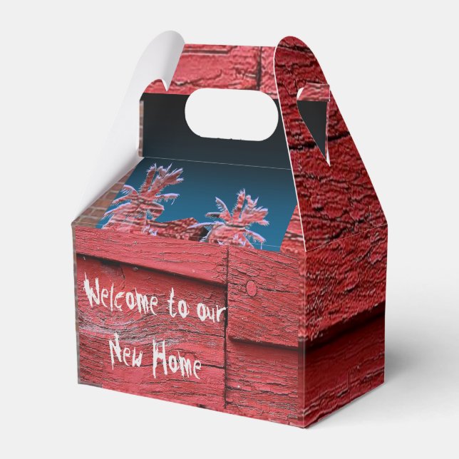 Welcome to our new home favour box (Front Side)