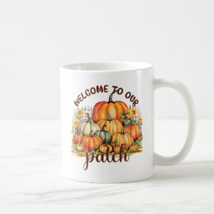 Welcome to Our Patch – Cosy Pumpkin Patch Coffee Mug