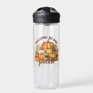 Welcome to Our Patch – Cosy Pumpkin Patch Water Bottle
