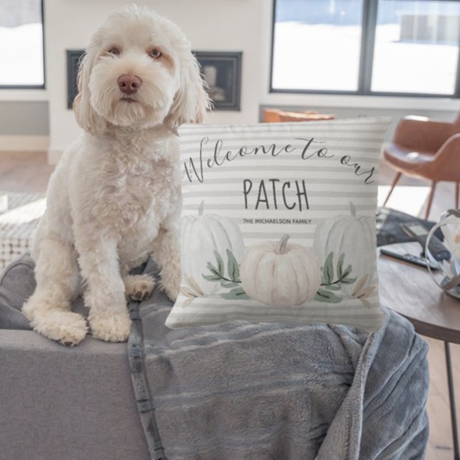 Welcome to our Patch Stripes and Pumpkins Fall Cushion (Creator Uploaded)