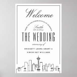 Welcome to Our Seattle Wedding! Poster