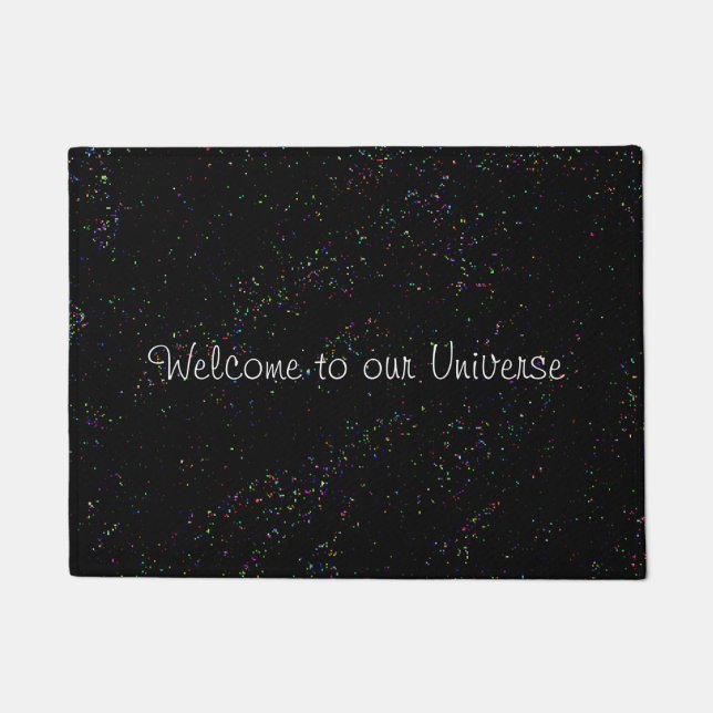 Welcome to our Universe Fun Doormat (Front)