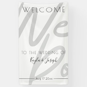 Welcome to our wedding banner
