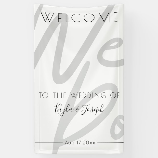 Welcome to our wedding banner (Vertical)
