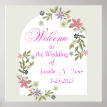 Welcome to our wedding Foam Boards