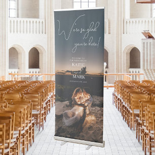 Welcome To Our Wedding Full Photo Sign Banner