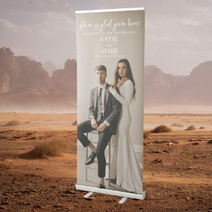 Welcome To Our Wedding Full Photo Sign Boho