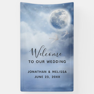 Welcome to our Wedding Magical Swans Banner
