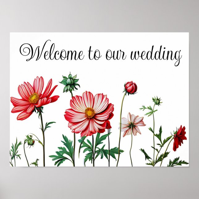 Welcome to our wedding poster (Front)