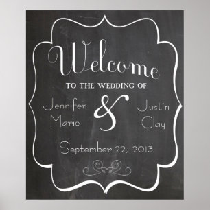 Welcome to our Wedding Sign or Poster