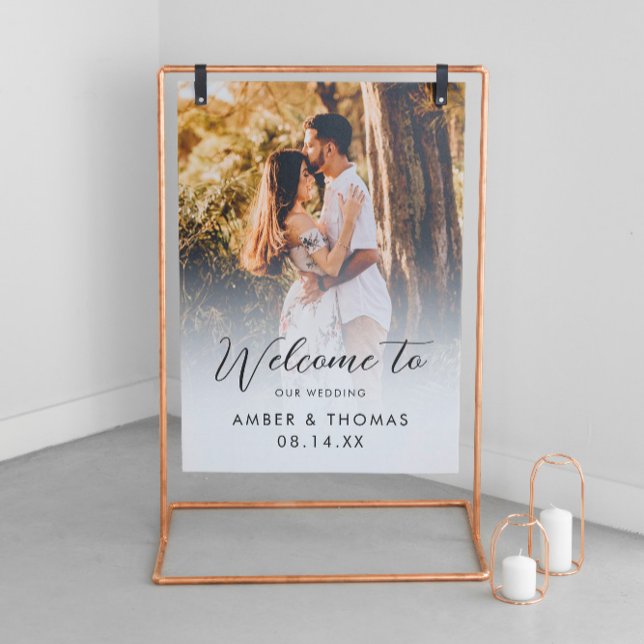 Welcome To Our Wedding Sign With Photo (Creator Uploaded)