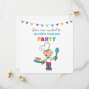 Welcome to Pancake Party invitation