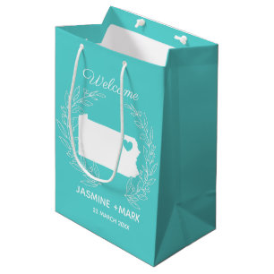 Welcome to Pennsylvania wedding favors custom Medium Gift Bag