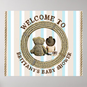 Welcome to Personalised Baby Shower Poster Banner