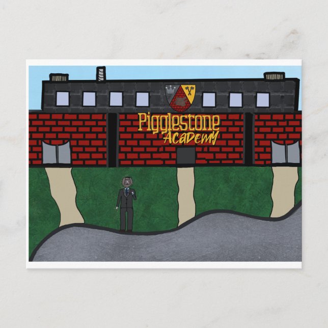 ' Welcome to Pigglestone Postcard (Front)