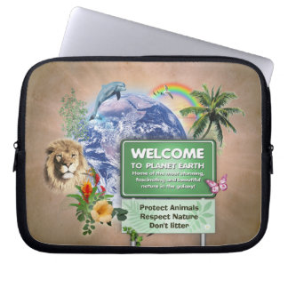 Welcome to Planet Earth Laptop Sleeve