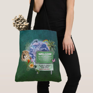 Welcome to Planet Earth Tote Bag