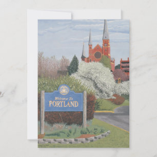 Welcome to Portland Maine Invitation