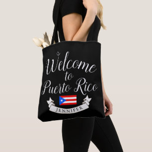 Welcome to Puerto Rico  Destination Wedding Favour Tote Bag