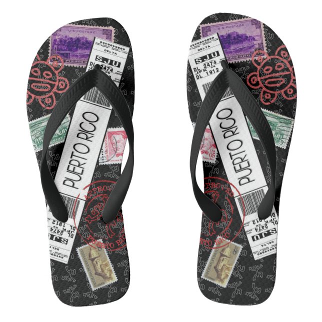 Welcome to Puerto Rico Flip Flops (Footbed)