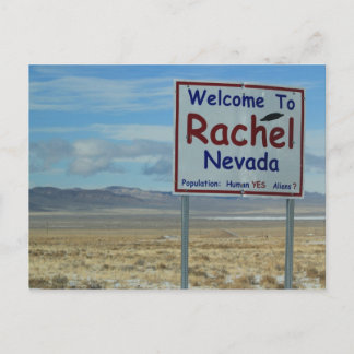 Welcome To Rachel Nevada Postcard - Area 51