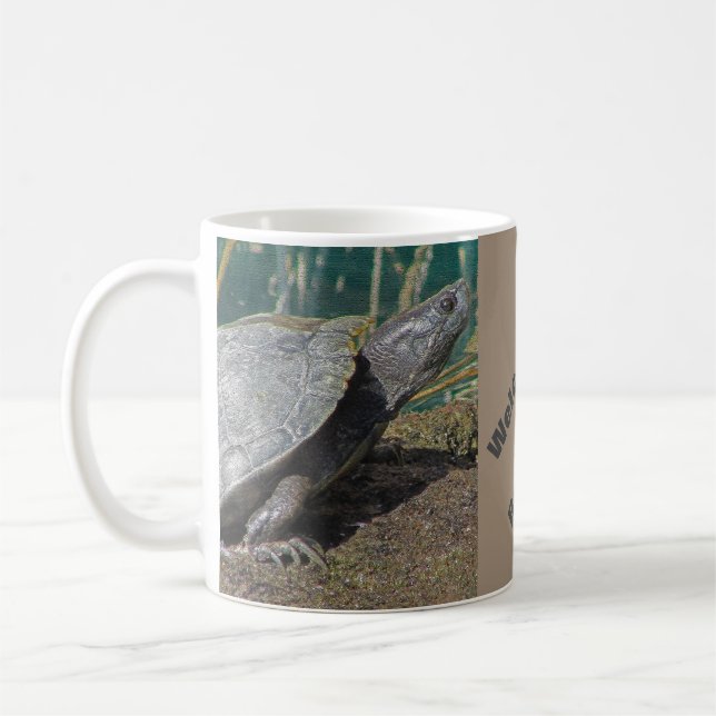 Welcome to Retirement Calm Lake Turtle Coworker Coffee Mug (Left)