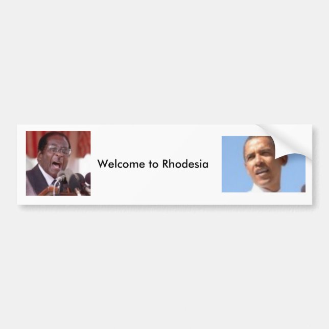 Welcome to Rhodesia Bumper Sticker (Front)