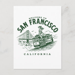 Welcome to San Francisco City California Postcard