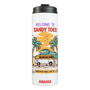 Welcome To Sandy Toes Summer Beach Thermal Tumbler