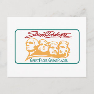 Welcome to South Dakota - USA Road Sign Postcard