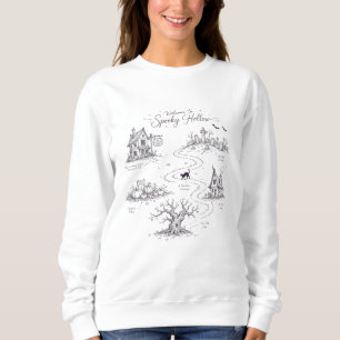 Welcome to Spooky Hollow Halloween Map Sweatshirt