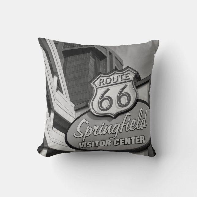 Welcome To Springfield Grayscale Cushion (Front)