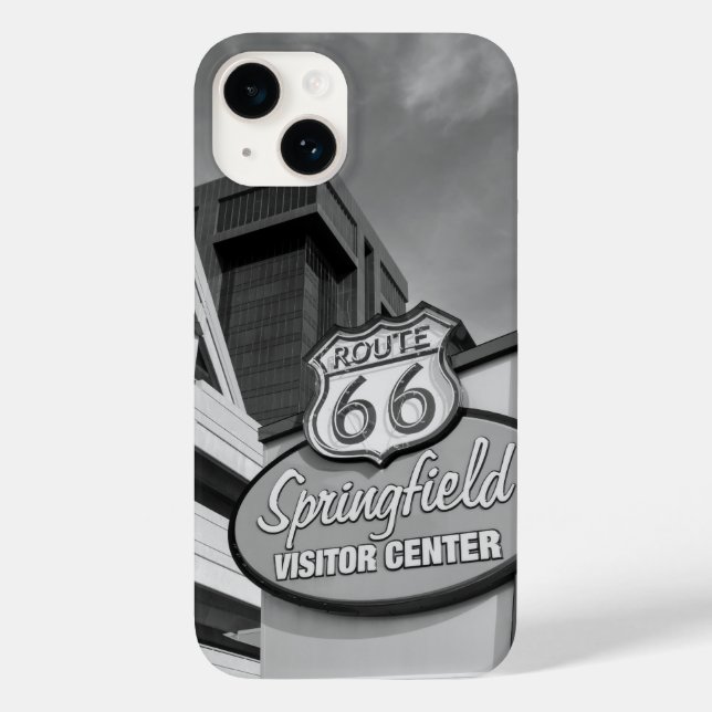 Welcome To Springfield Grayscale iPhone Case (Back)