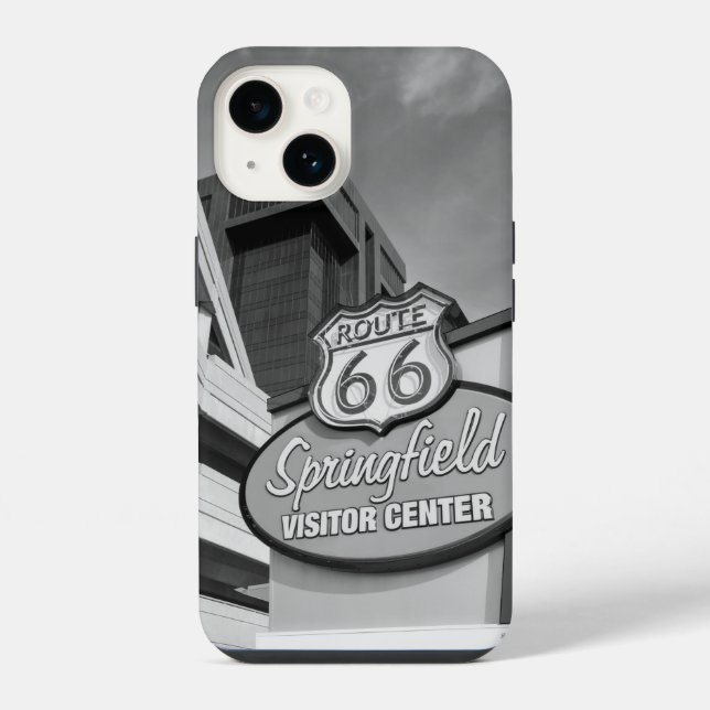 Welcome To Springfield Grayscale iPhone Case (Back)